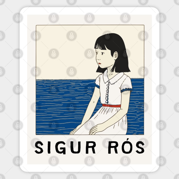 Sigur Rós ------ Original Fan Art Design Sticker by unknown_pleasures